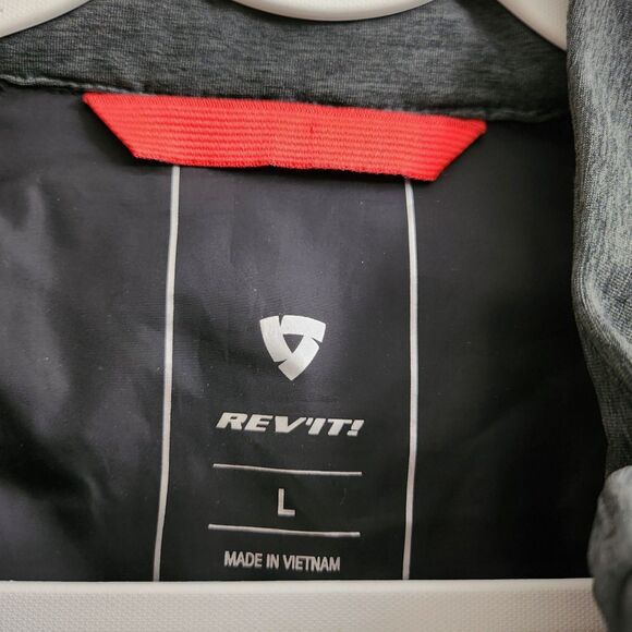 Rev'it STORM WB Jacket Mens Large Black Motorcycle Windproof Quilted Hydratex - Picture 2 of 12